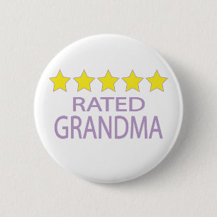 Fünf-Sterne-Oma Button
