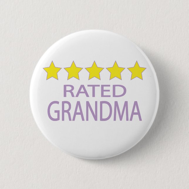 Fünf-Sterne-Oma Button (Vorderseite)