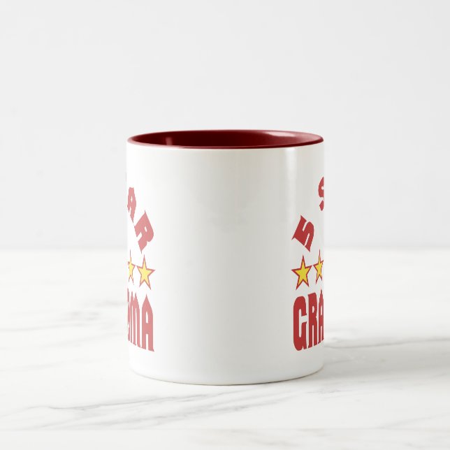 Fünf-Sterne-Oma Zweifarbige Tasse (Mittel)