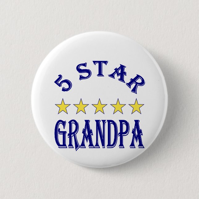 Fünf-Sterne-Opa Button (Vorderseite)