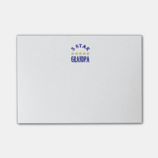 Fünf-Sterne-Opa Post-it Klebezettel