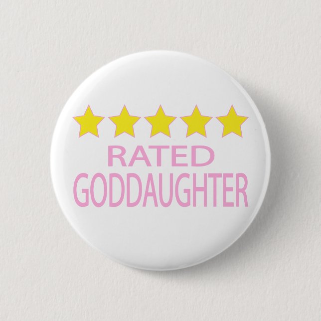 Fünf-Sterne-Patentochter Button (Vorderseite)