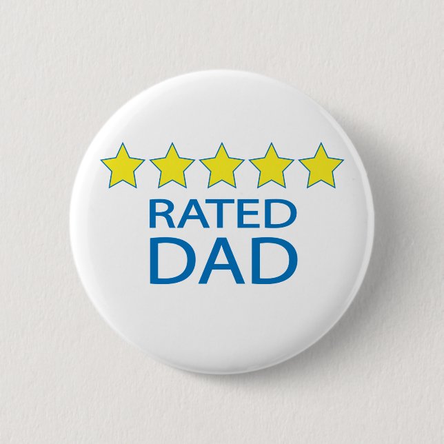 Fünf-Sterne-Vater Button (Vorderseite)