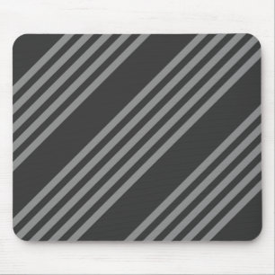 Fünf Streifen, grau und kohlefrei Mousepad
