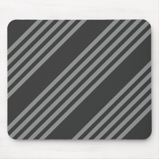 Fünf Streifen, grau und kohlefrei Mousepad (Vorne)