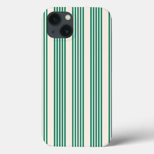 Fünf Streifen, grün und beige Case-Mate iPhone Hülle