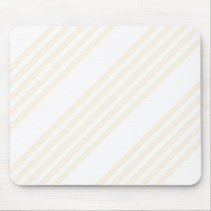Fünf Streifen in Beige und Weiß Mousepad