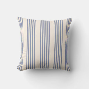 Fünf Streifen in Blau und Beige Kissen