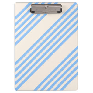 Fünf Streifen in Blau und Beige Klemmbrett