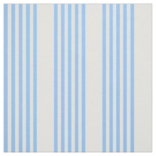Fünf Streifen in Blau und Beige Stoff
