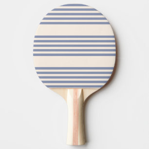 Fünf Streifen in Blau und Beige Tischtennis Schläger