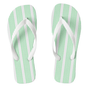 Fünf Streifen in grün und weiß Flip Flops