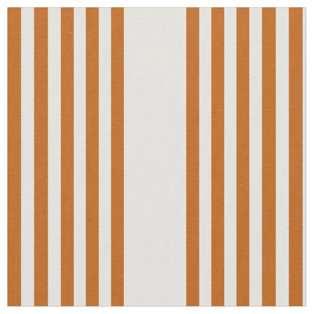 Fünf Streifen in Orange und Beige Stoff (Nahaufnahme)