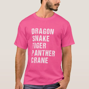 Fünf Tiere Kung Fu T-Shirt