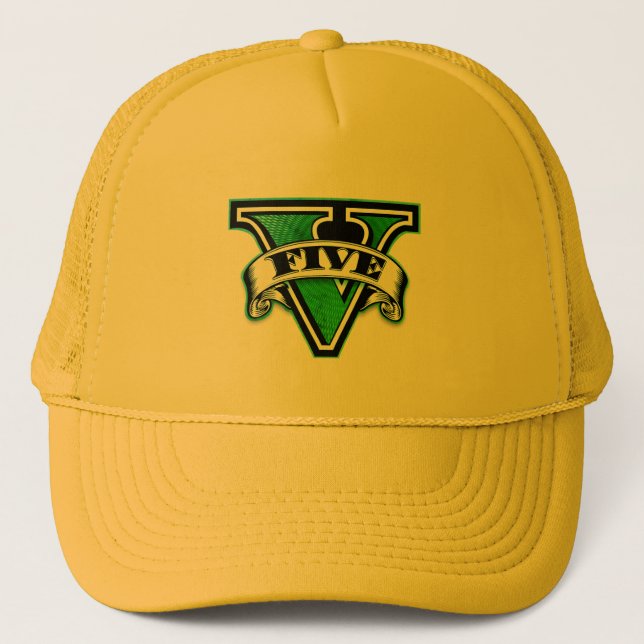Fünf Truckerkappe (Vorderseite)