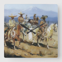 Fünf Vaqueros auf Pferden von Edward Borein