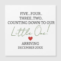 FÜNF VIER DREI ZWEI zählen bis zur Schwangerschaft