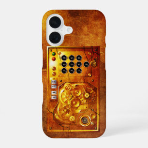 Fünf vor zwölf Steampunk-Uhr Grunge iPhone 16 Hülle