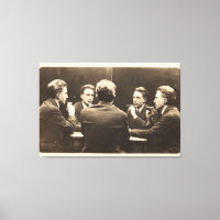 Fünf-Wege-Portrait von Duchamp gesteppte Leinwand