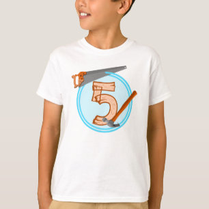 Fünfjährige Junge Geburtstagstoolen T-Shirt