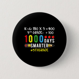 Fünfte 5. Klasse Lehrer Student 100 Schule 1000 Da Button