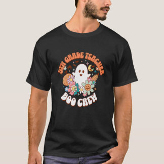 Fünfte 5th Grade Teacher Boo Crew Geist Kürbis Hal T-Shirt