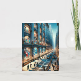 Fünfte Avenue Holiday Card. Christmas. Feiertagskarte