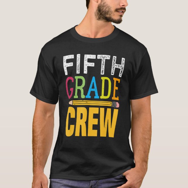 Fünfte Crew Leopard Pencil School 5 T-Shirt (Vorderseite)
