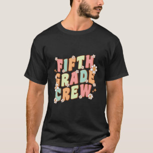 Fünfte Crew Retro Wavy Daisy Blume Teac T-Shirt