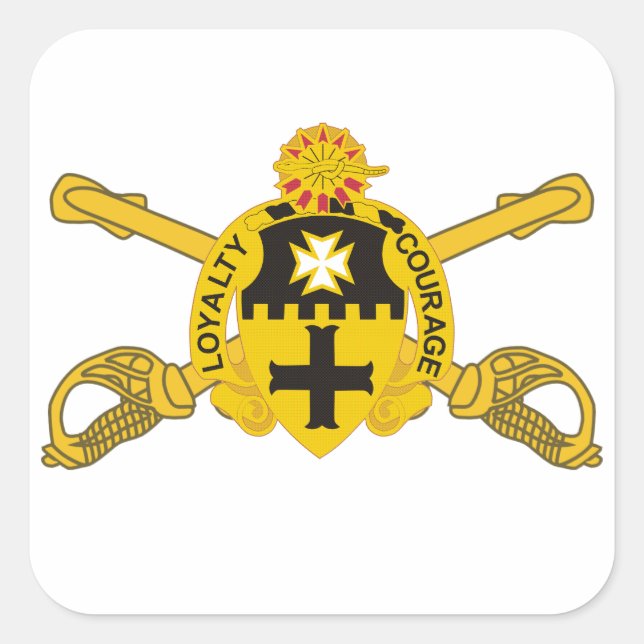 FÜNFTE KABALIERREGIMENT DUI/KROSSED SABERS STICKER (Vorderseite)