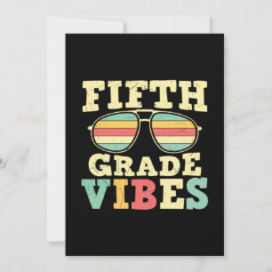 Fünfte Klasse Lehrer Fünfte Klasse Vibes Einladung