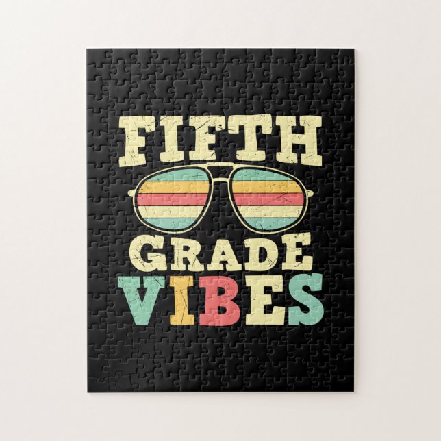 Fünfte Klasse Lehrer Fünfte Klasse Vibes Puzzle (Vertikal)