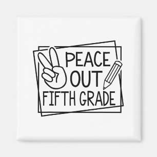 Fünfte Klasse letzten Schulsommertag Magnet