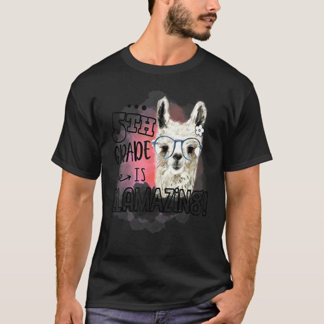 Fünfte Klasse: Llamazing Llama Lehrer T-Shirt (Vorderseite)