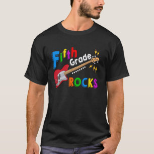 Fünfte Klasse Rocks 5. Klasse Schüler Gitarre Zurü T-Shirt