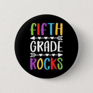 Fünfte Klasse Rocks 5. Klasse zurück zur Schule Button