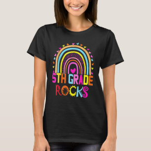 Fünfte Klasse Rocks Erster Tag Team 5. Klasse Rege T-Shirt