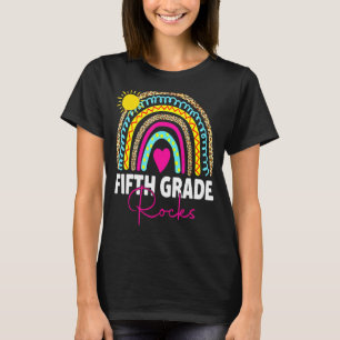 Fünfte Klasse Rocks Team 5. Klasse Lehrer zurück z T-Shirt