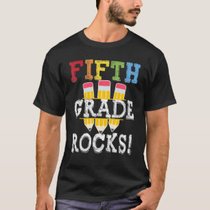 Fünfte Klasse Rocks zurück zum Schüler Kinderlehre T-Shirt