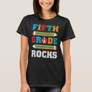 Fünfte Klasse rockt zurück zur Schule Schüler Kind T-Shirt