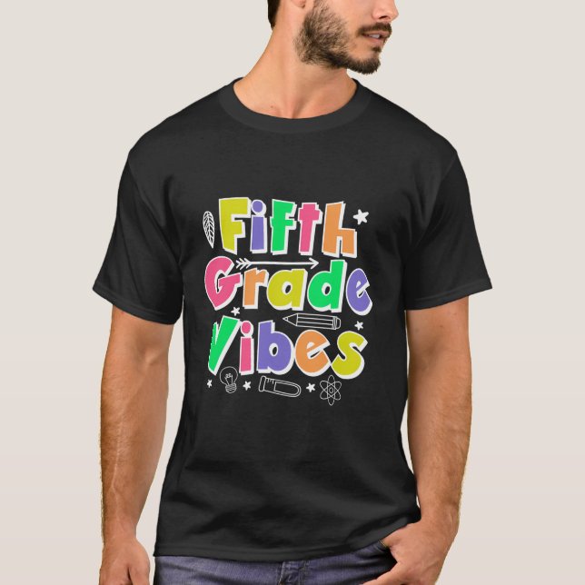 Fünfte Klasse - Rückkehr zur Schule 5th Grad Team  T-Shirt (Vorderseite)