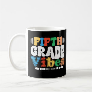 Fünfte Klasse Vibes Funny Back to School 5th Grade Kaffeetasse