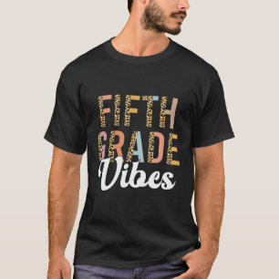 Fünfte Klasse Vibes Leopard 5. T-Shirt