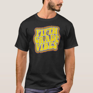 Fünfte Klasse Vibes Rückkehr zur Schule 5. Gra T-Shirt