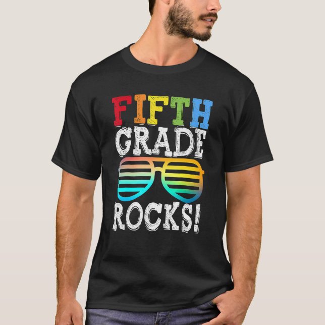 Fünfte Klasse zurück zum Schullehrer 5. Klasse T-Shirt (Vorderseite)