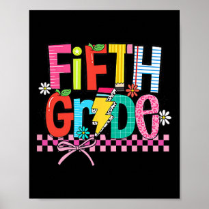 Fünfte Klasse Zurück zur Schule 5. Klasse Coquette Poster