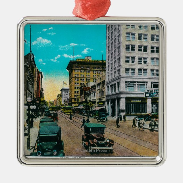Fünfte Straße, die, San Diego Nord schaut Silbernes Ornament (Vorne)