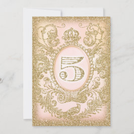 Fünfter Geburtstag einmal auf eine ZeitPrinzessin Einladung