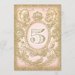 Fünfter Geburtstag einmal auf eine ZeitPrinzessin Einladung