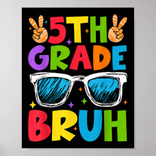 Fünfter Grad Bruh schüttelt zurück zu den glücklic Poster